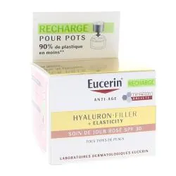 EUCRIN Hyaluron-Filler + Elasticity - Soin de Jour Rose SPF30 eco-recharge 50ml