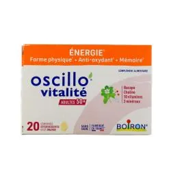 BOIRON Oscillo Vitalité 50+ x20 comprimés effervescents gout orange