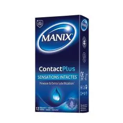 MANIX Contact plus - Préservatifs sensations intactes boîte de 12 préservatifs