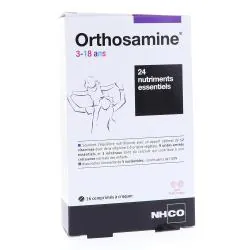 NHCO Orthosamine 3-18 ans - 24 nutriments essentiels x16 Comprimés à Croquer