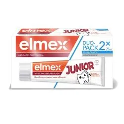 ELMEX Anti-Caries - Dentifrice Junior 6-12 ans lot de 2x75ml