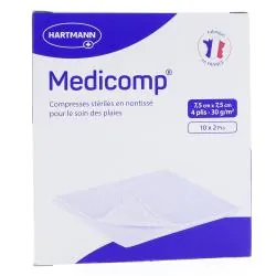 MEDICOMP Compresse non-tissé 10 sachets de 7,5cmx7,5cm