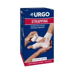 URGO Douleurs Strapping Bande Adhésive Élastique 8cm x 2,5m