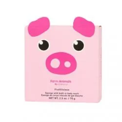 SPONGELLE Animals - Eponge pour le corps infusée de gel douche peggy pig 70g