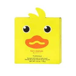 SPONGELLE Animals - Eponge pour le corps infusée de gel douche danny duck 70g