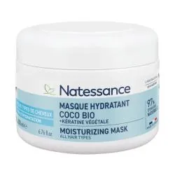 NATESSANCE Masque hydratant coco bio + kératine végétale 200ml