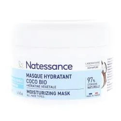 NATESSANCE Masque hydratant coco bio + kératine végétale 200ml