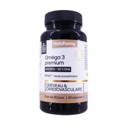 NAT & FORM Oméga 3 Prémium 90 capsules