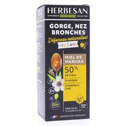 HERBESAN Sirop au Miel de Manuka Gorge, nez, bronche dès 3 ans 100ml