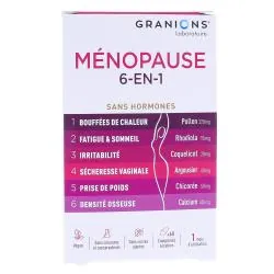 GRANIONS Ménopause 6en1 Sans hormone 60 comprimés