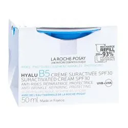 LA ROCHE POSAY Hyalu B5 - Crème Suractivée SPF30 Anti-Rides Réparatrice Protectrice eco-recharge 50ml