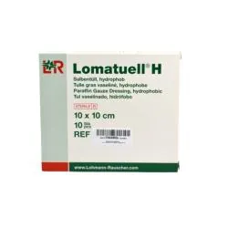 LOHMANN & RAUSCHER Lomatuell H Tulle gras vaseliné 10x10 cm Boite de 10