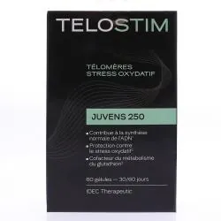 TELOSTIM Juvens 250 Télomères Stress Oxydatif 60 gélules