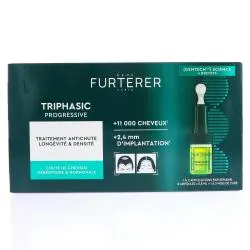 RENE FURTERER Triphasic Progressive - Traitement Antichute Longévité & Densité 5,5mlx8