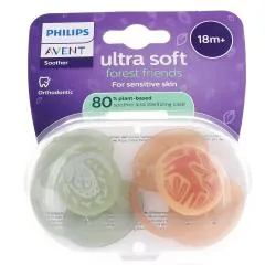 AVENT Ultra Soft - Sucette +18mois forest friends