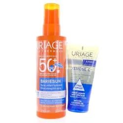 URIAGE Bariesun - Spray Solaire Enfant Hydratant SPF50+ 200ml + Xémose C8+ Huile Lavante Anti-Grattage 50ml Offerte