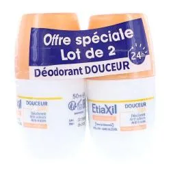 ETIAXIL Déodorant Douceur 24h lot de 2 x 50ml
