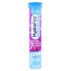 UPSA Hydrafizz Hydra Sans Sucre Goût Fruits Rouges x16 Comprimés