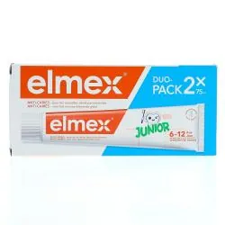 ELMEX Dentifrice Elmex Anti-Caries Junior 6-12 ans lot de 2 tubes 75ml