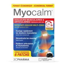 3C PHARMA Myocalm - Douleurs musculaires et articulaires x6 patchs