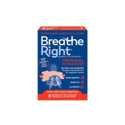 BREATHE RIGHT Bandelettes nasales Original Extra Fort x8