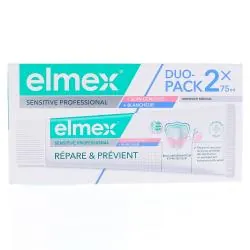 ELMEX Sensitive Professional - Dentifrice Soin gencives et blancheur lot 2 x 75ml