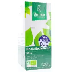 WELEDA Jus de bouleau bio lot 2 x 200ml
