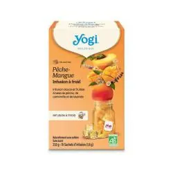YOGI TEA Infusions à Froid Pêche Mangue Bio x15 sachets