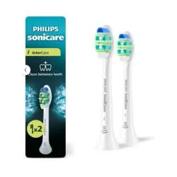 PHILIPS Sonicare Intercare - Recharge brosse Blanche x2 brossettes