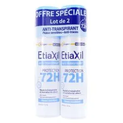 ETIAXIL Anti-Transpirant - Déodorant Protection 72h lot 2 x 150ml