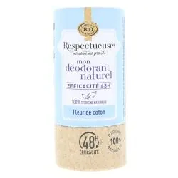 RESPECTUEUSE Mon Déodorant naturel Bio Fleur de coton 50g