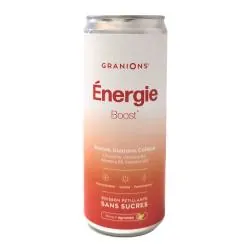 GRANIONS Energie Boost Boisson pétillante sans sucre 330ml