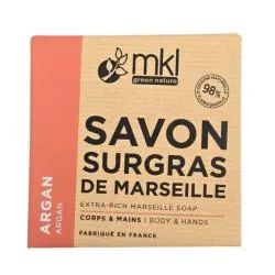 MKL Savon De Marseille Solide Surgras Huile D'Argan 100g