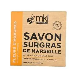 MKL Savon De Marseille Solide Surgras Fleurs d'Agrumes 100g