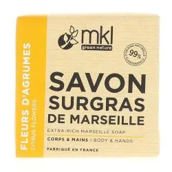 MKL Savon De Marseille Solide Surgras Fleurs d'Agrumes 100g