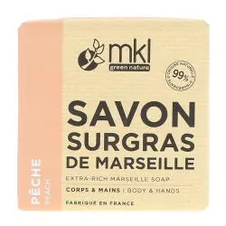 MKL Savon De Marseille Solide Surgras Pêche 100g
