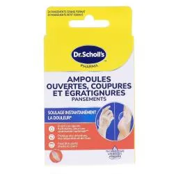 DR. SCHOLL'S Ampoules Ouvertes Coupures et Égratignures 6 Pansements