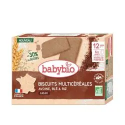 BABYBIO Biscuits multicéréales Cacao 120g dès 12mois