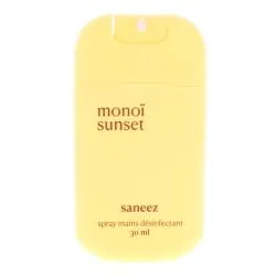 SANEEZ Monoï Sunset Spray Mains Désinfectant 30ml