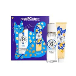 ROGER & GALLET Coffret Eau Parfumée Bienfaisante Vanille Soleil 30ml et sa Crème Mains