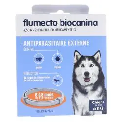 BIOCANINA Flumecto Collier Anti-Parasitaires 1 unité chien +8kg
