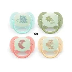 AVENT Ultra Soft - Sucettes 0-6 mois spécial nuit