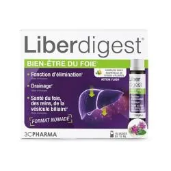 3C PHARMA Liberdigest - Bien être du Foie x10 Monodoses de 15ml