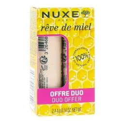 NUXE Rêve de miel lot de deux stick lèvres 4g