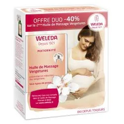 WELEDA Maternité - Huile de massage vergetures lot de 2 flacons de 100ml