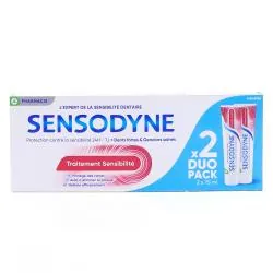 SENSODYNE Dentifrice traitement sensibilité boîte de 2 tubes 75ml