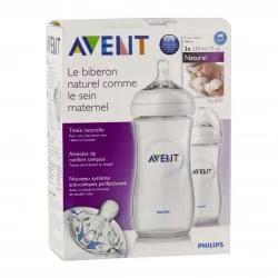AVENT Natural biberon lot de 2 x 330ml dès 3mois