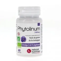 NATURAL NUTRITION Phytolinum pot de 30 capsules.