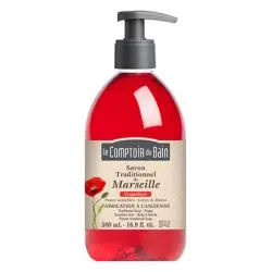 LE COMPTOIR DU BAIN Savon liquide de marseille coquelicot flacon 500ml