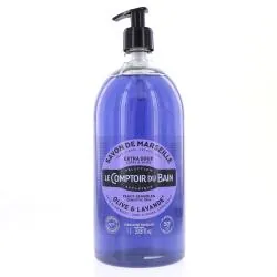 LE COMPTOIR DU BAIN Savon liquide de marseille olive-lavande flacon 500ml